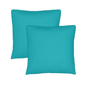 Covers&All Sunbrella Outdoor Throw Pillows, Pack of 2, Water & UV Fade Resistant (Insert with Cover)