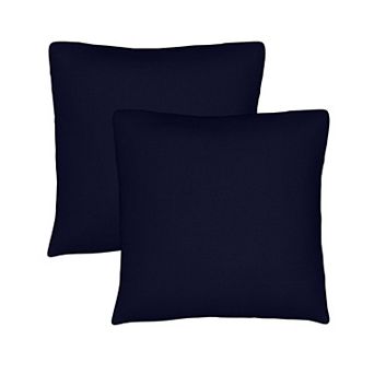 Covers&All Sunbrella Outdoor Throw Pillows, Pack of 2, Water & UV Fade Resistant (Insert with Cover)