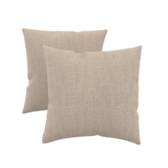 Covers&All Sunbrella Outdoor Throw Pillows, Pack of 2, Water & UV Fade Resistant (Insert with Cover)