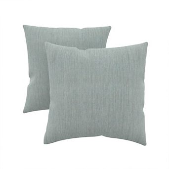 Covers&All Sunbrella Outdoor Throw Pillows, Pack of 2, Water & UV Fade Resistant (Insert with Cover)