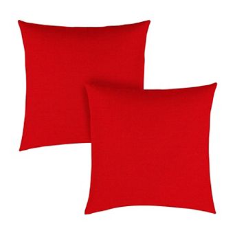 Covers&All Sunbrella Outdoor Throw Pillows, Pack of 2, Water & UV Fade Resistant (Insert with Cover)