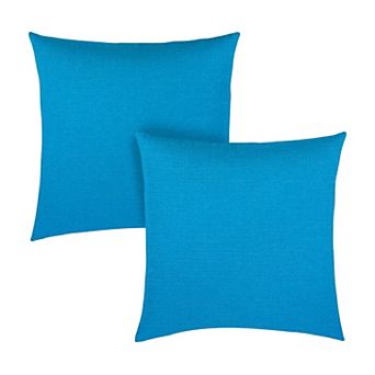 Covers&All Sunbrella Outdoor Throw Pillows, Pack of 2, Water & UV Fade Resistant (Insert with Cover)