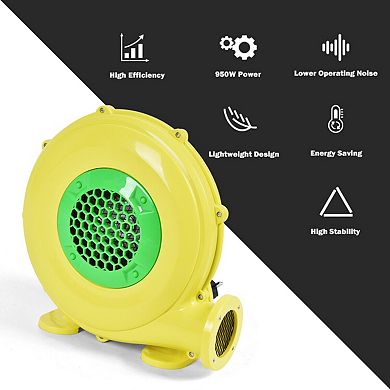 Costway Air Blower Pump Fan 480 Watt 0.6HP For Inflatable Bounce House Bouncy Castle