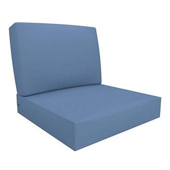 Covers&All 25"x 25.5" Outdoor Deep Seat Cushion for Patio Furniture, Seat & Back Cushion Set of 1