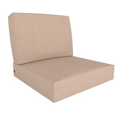 Covers&All Outdoor Seat/Back Cushion with Eco-friendly Olefin Fabric