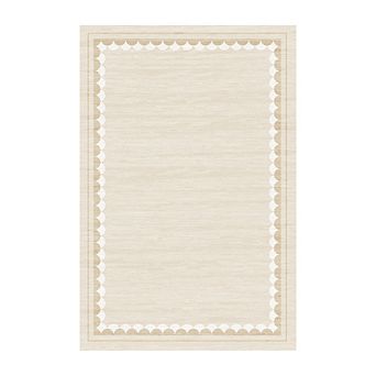 Garvee Modern Minimalist Area Rug Ultra Thin Machine Washable Non Slip Rug for Living Room Bedroom