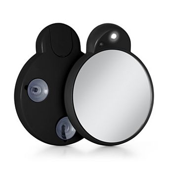 LED Lighted Compact Mirrors with Magnification 10X and Retractable Suction Cups