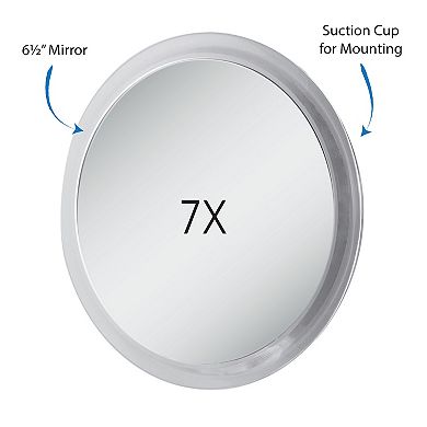 Travel Suction-Cup Mirror — 7X Magnification