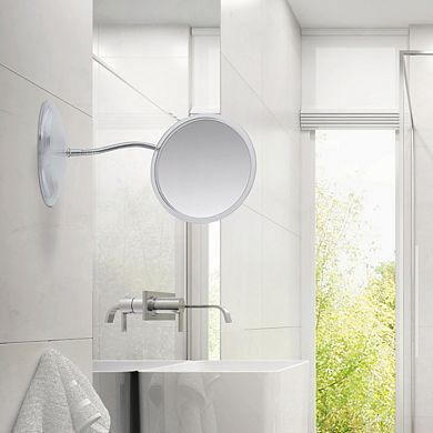 Gooseneck Mirror — 7X Magnification (Wall or Countertop, Suction Mount)