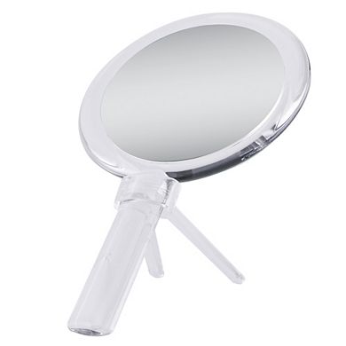 Handheld Mirror with Magnification & Convertible Stand