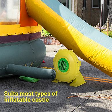 Costway Inflatable Bounce House Blower 1100W 1.5HP Air Pump Commercial Castle Slide Fan
