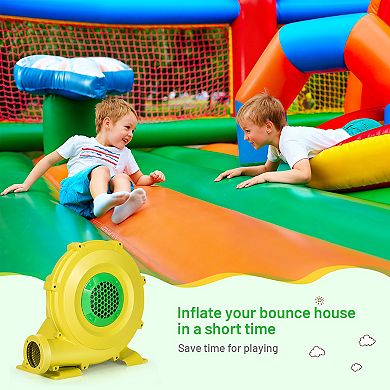 Costway Inflatable Bounce House Blower 1100W 1.5HP Air Pump Commercial Castle Slide Fan