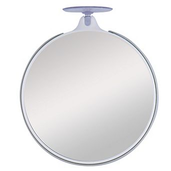 Travel Suction-Cup Mirror — Dual 10X/5X Magnification