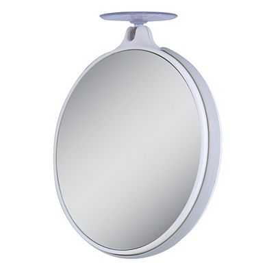 Travel Suction-Cup Mirror — Dual 10X/5X Magnification