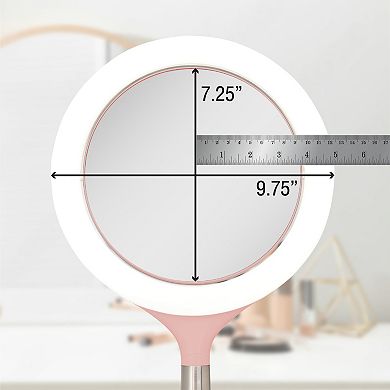 Solana LED Vanity Mirror — 8X/1X Dual Magnification (Touch Control)