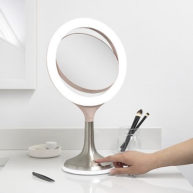 Solana LED Vanity Mirror — 8X/1X Dual Magnification (Touch Control)
