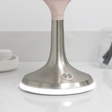 Solana LED Vanity Mirror — 8X/1X Dual Magnification (Touch Control)