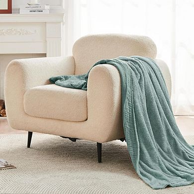 Fabibe Cotton Fleece Throw Blanket