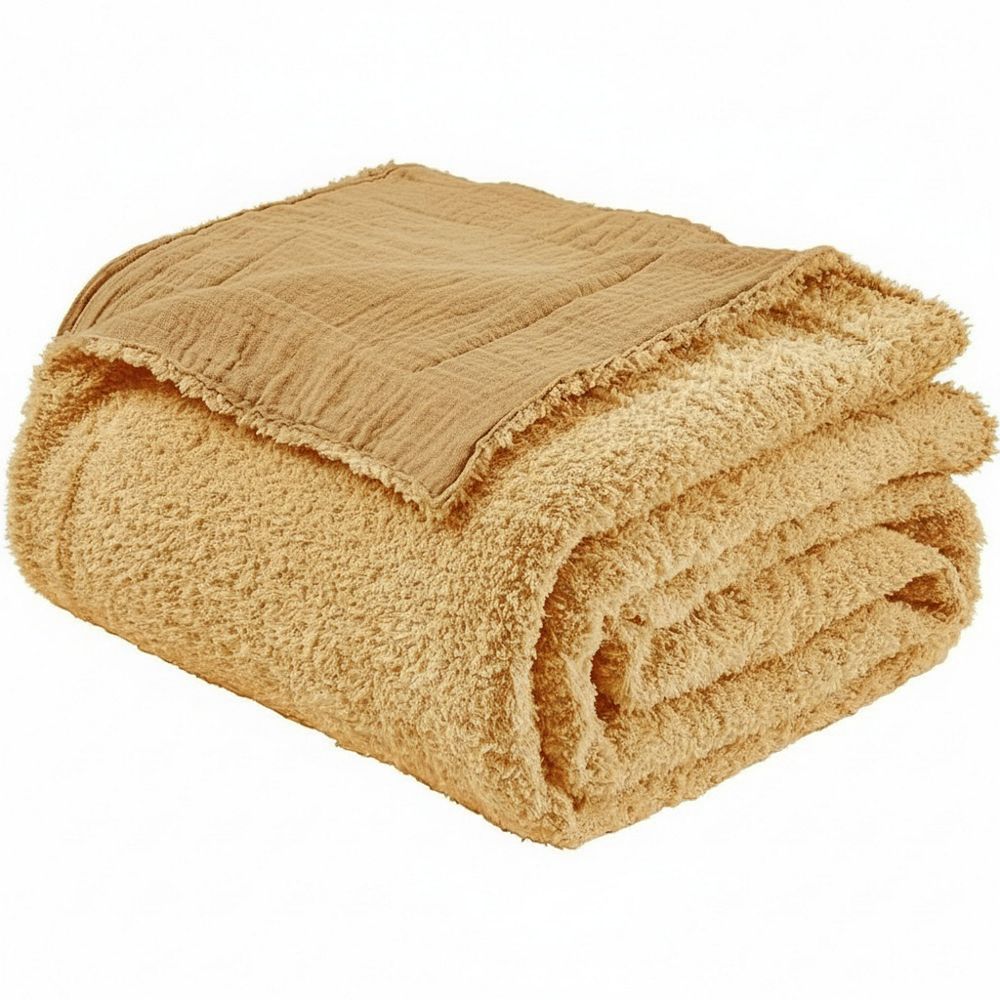 Fabibe Reversible Muslin Fleece Throw - 50