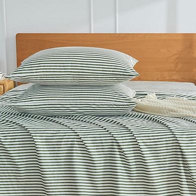Fabibe Striped Natural Cotton Standard Pillowcases