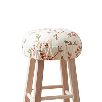 Timeless Polyester Barstool Cover with Vine Print and Elastic Bottom for a Snug Secure Fit