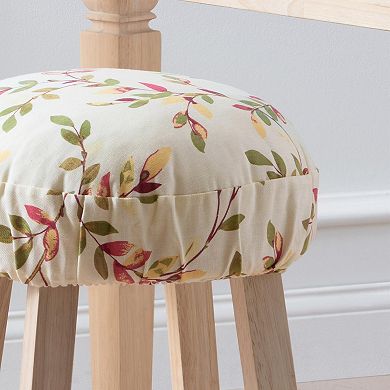 Timeless Polyester Barstool Cover with Vine Print and Elastic Bottom for a Snug Secure Fit
