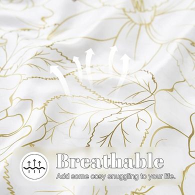 Fabibe Satin Silk Rose Pattern Pillowcases