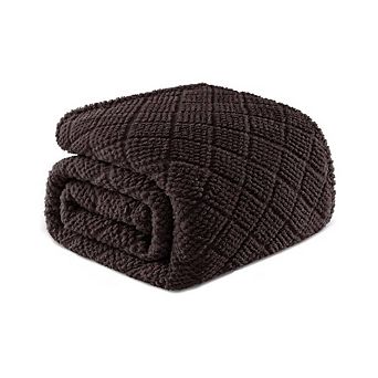 Fabibe Fluffy Jacquard Waffle Blanket