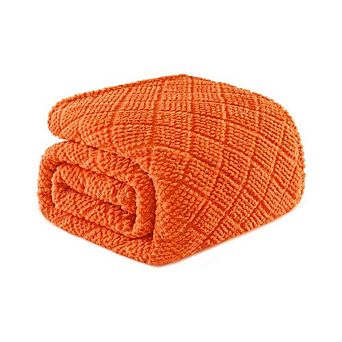 Fabibe Fluffy Jacquard Waffle Blanket