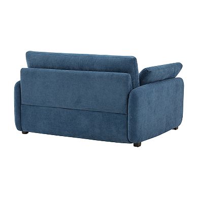 Whisen Modern Chenille Single Sofa Chair, Wide and Deep Couch Lounge with Pillows