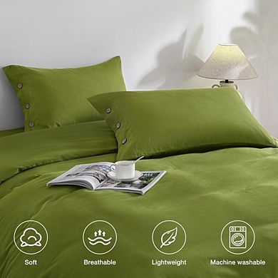 Fabibe Washed Cotton Breathable Pillowcases