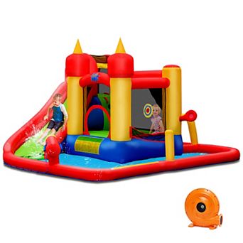 Costway Inflatable Jumping Bounce House Bouncy Splash Park