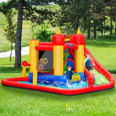 Costway Inflatable Jumping Bounce House Bouncy Splash Park