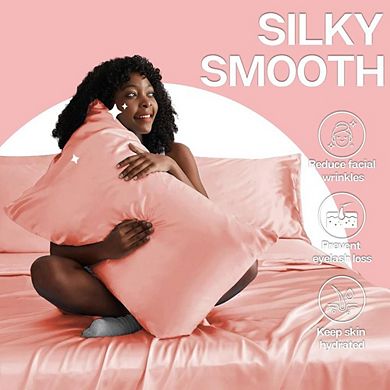 Fabibe Satin Pillowcases With Envelope Closure