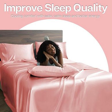 Fabibe Satin Pillowcases With Envelope Closure