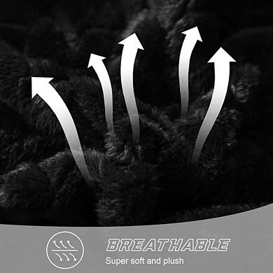 Fabibe Jacquard Flannel Cozy Blanket