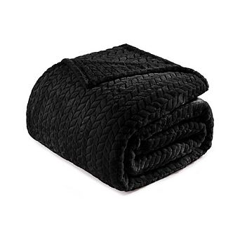 Fabibe Jacquard Flannel Cozy Blanket