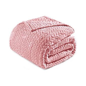 Fabibe Jacquard Flannel Cozy Blanket