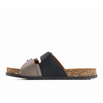 Andrea Women's Double Strap Footbed Sandals 89884