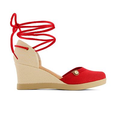 Andrea Women's Wedge Ankle and Calf Strap Espadrilles 88318