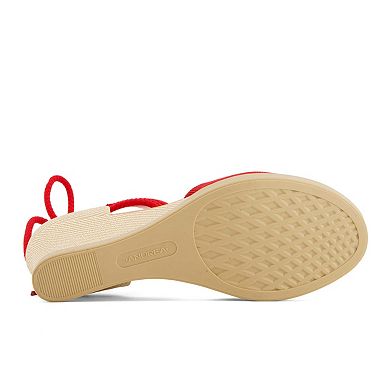 Andrea Women's Wedge Ankle and Calf Strap Espadrilles 88318