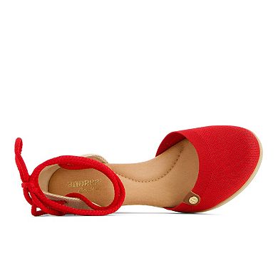 Andrea Women's Wedge Ankle and Calf Strap Espadrilles 88318