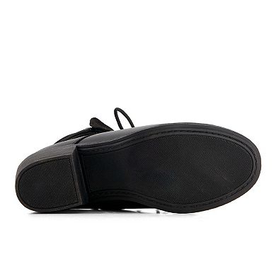 Andrea Women's Leather Lace up Ankle Booties 36123