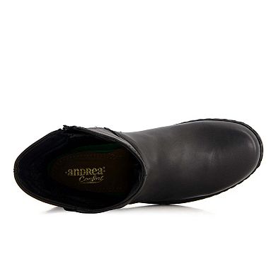 Andrea Women's Fashion Comfort Leather Boots 90563