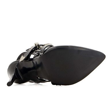 Andrea Women's Ankle Strap Stilettos 52184