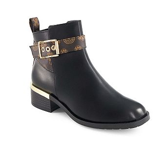 Andrea Women's Fashion Booties with Ankle Buckle 88363