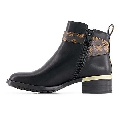 Andrea Women's Fashion Booties with Ankle Buckle 88363