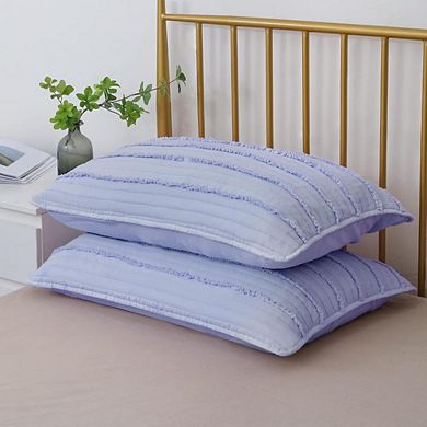 Fabibe Microfiber Farmhouse Breathable Pillow Shams