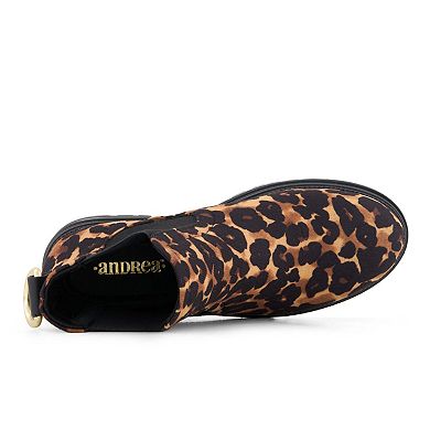 Andrea Women's Animal Print Chelsea Boots 90773