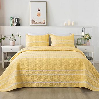 Fabibe Bohemian Reversible Microfiber Quilt Set